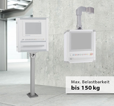 Ein Produktbild vom BERNSTEIN Tragarmsystem CS-2000 System 80 mit Gewichtsangabe in Deutsch