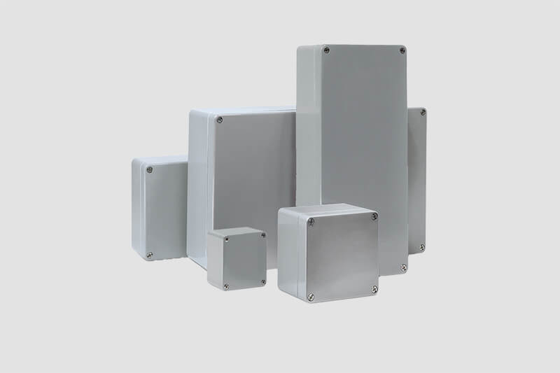Product image of BERNSTEIN polyester enclosures on grey background