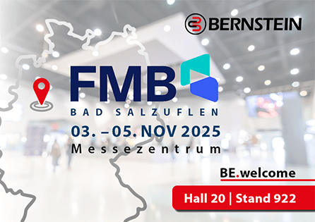 Cover image: all about automation Bad Salzuflen with date, location, and BERNSTEIN booth information